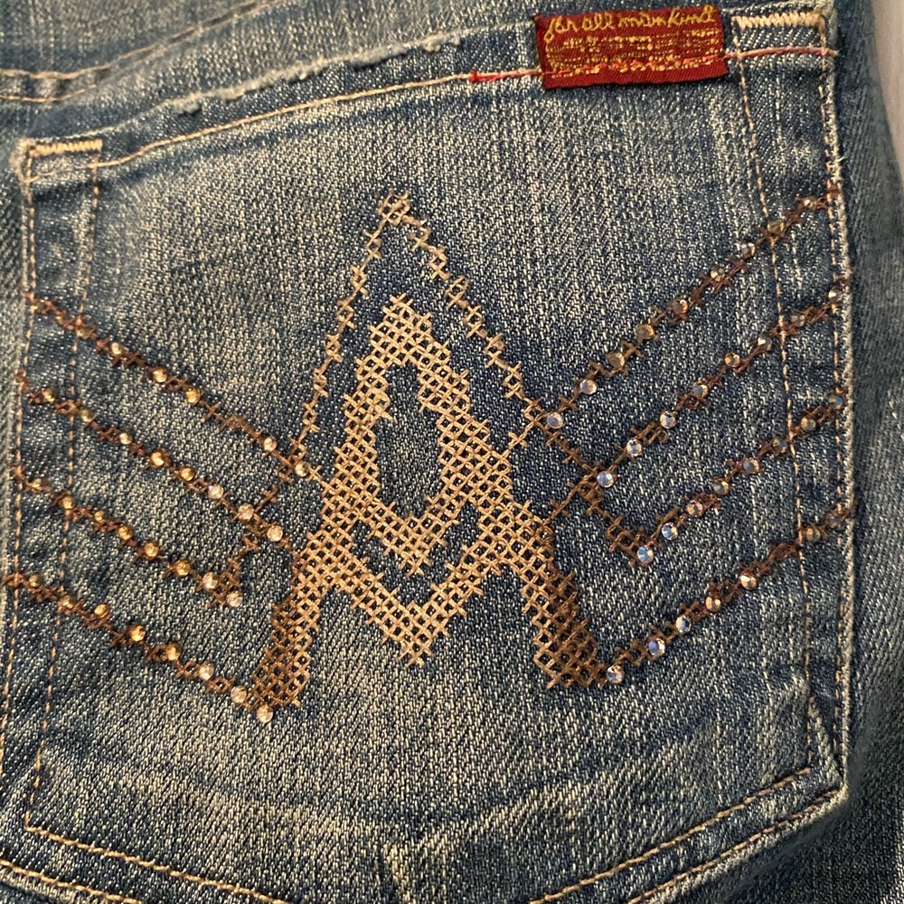 32 Rhinestone A Pocket 7 for All Mankind jeans